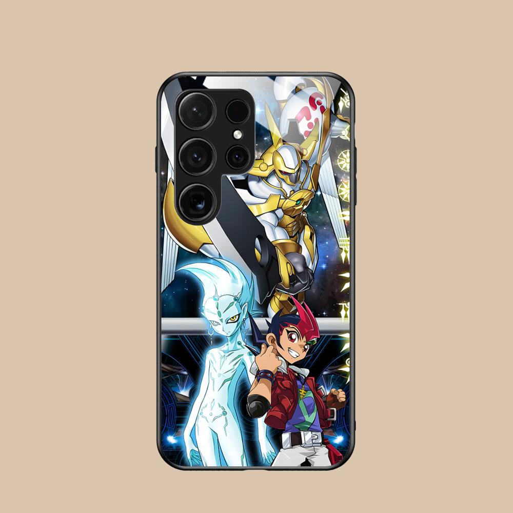 Чехол для мобильного телефона Yugioh Юма Цукумо для Samsung Galaxy A56 55 54 53 52 51 36 35 34 23 16 15 5G Стеклянный Цветной Чехол Роскошный