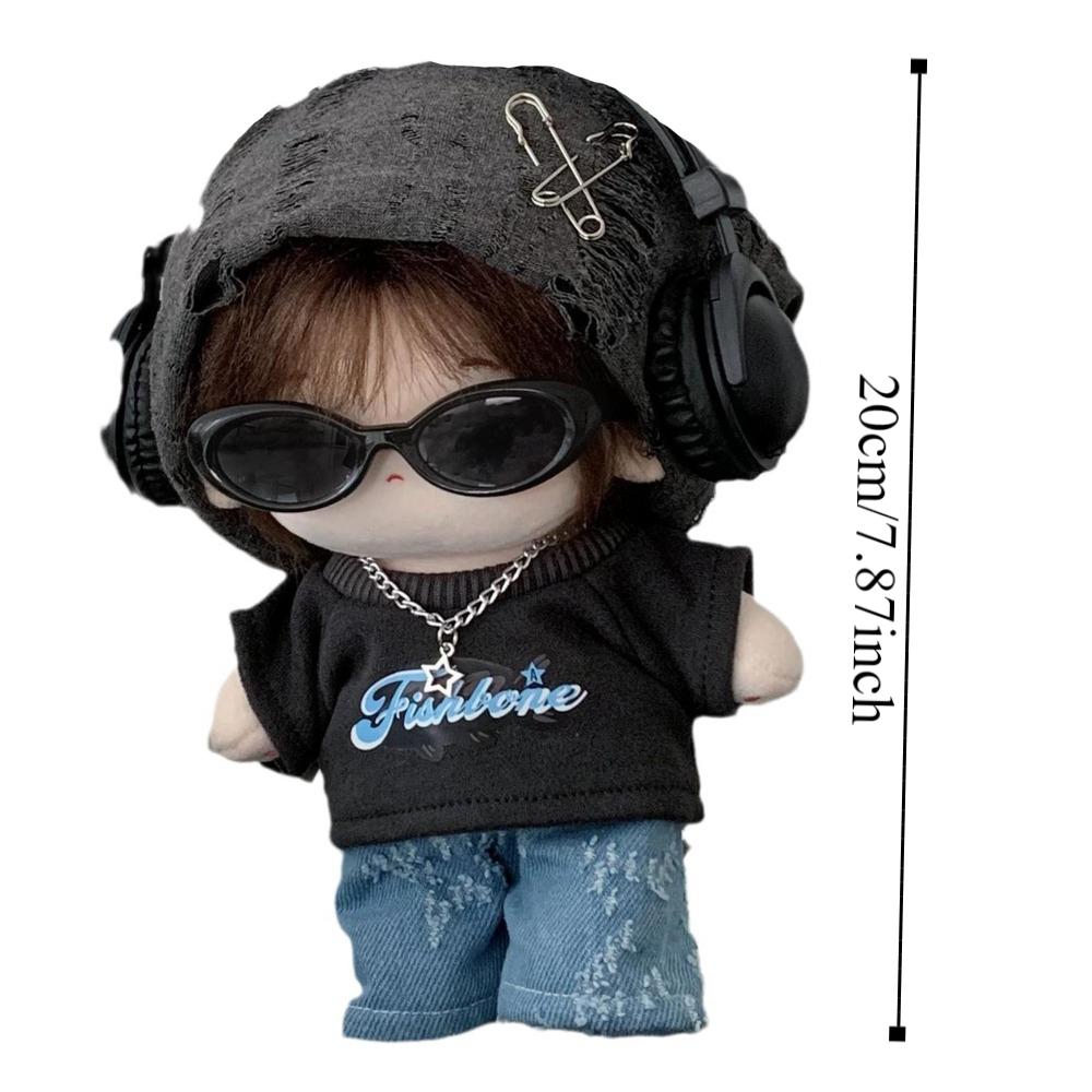 Крутой костюм для куклы-идола 20 см, одежда для куклы, сменный наряд, игра с переодеванием, миниатюрный набор с жилетом и брюками, реквизит для косплея и фотосессий