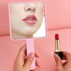 Yousheng Makeup Mirror with Handle Good Grip Barber Hairdressing Handheld Mirror Square Makeup Vanity Mirror Salon Accessories