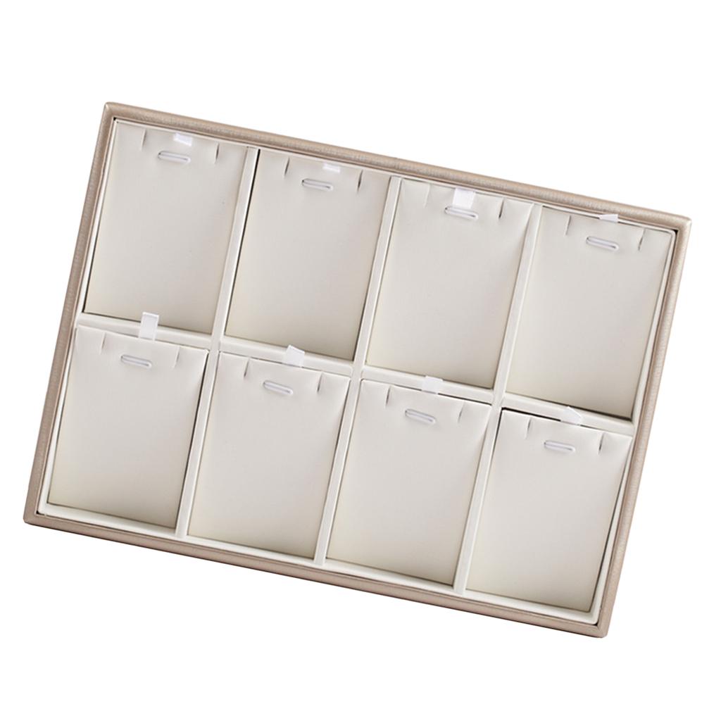 Штабелируемый лоток для ювелирных изделий из искусственной кожи, органайзер, ожерелье