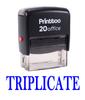 Printtoo Custom Stamp TRIPLICATE Self Inking Rubber Stamp Office