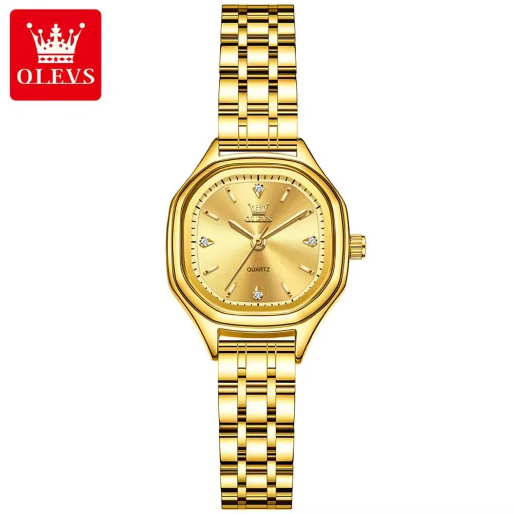 OLEVS 5888 Oem Manufacturer Top Luxury Fashion Bands Custom logo Stainless Steel Classic Waterproof Woman Lady Quartz Watch
