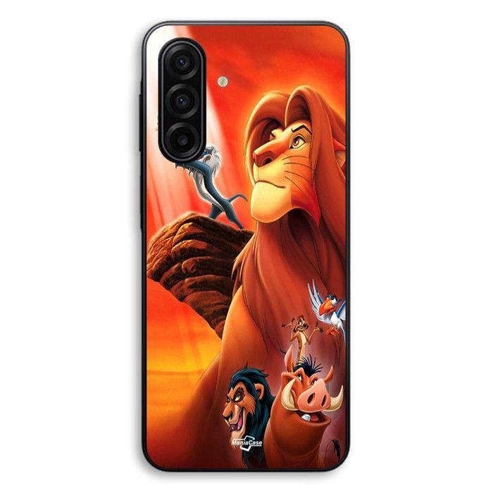 Coque de téléphone - MANIACASE - Samsung Galaxy A27 - Silicone TPU - Motif Le Roi Lion (Simba) - Noir