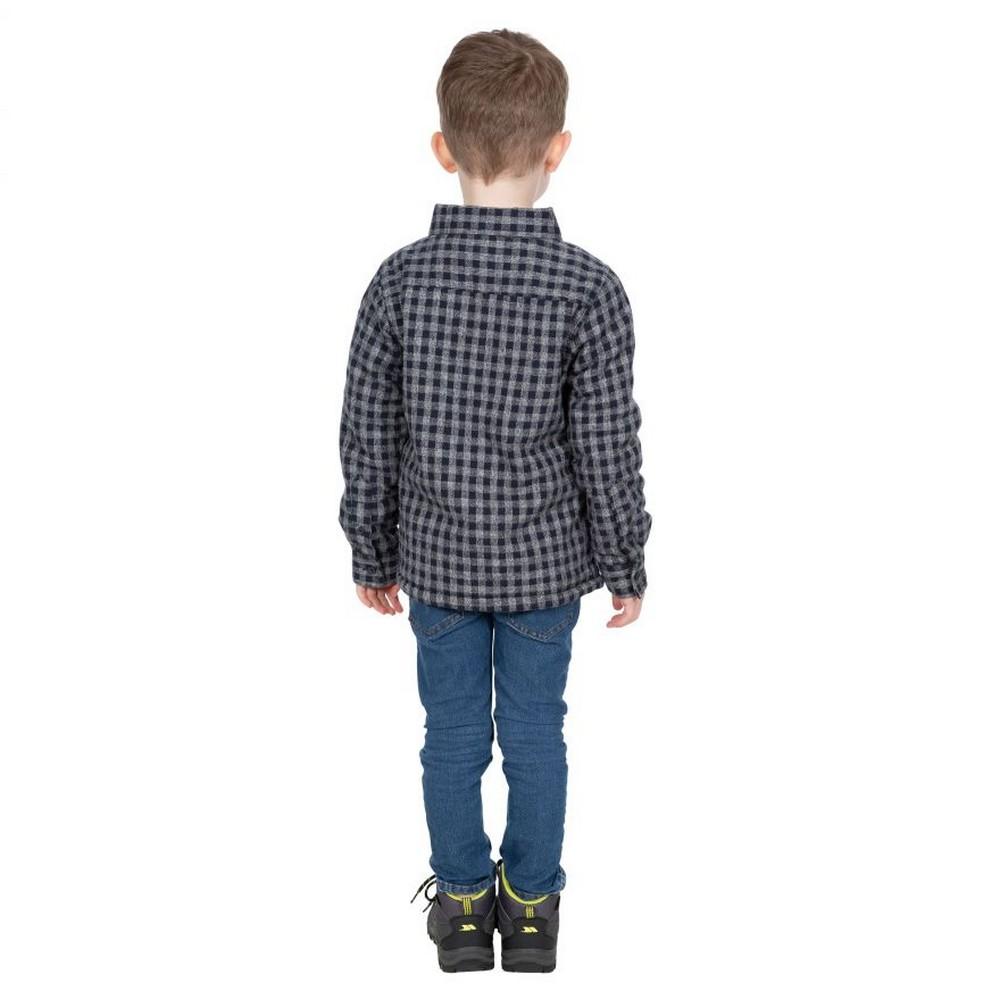 TRESPASS Childrens/Kids Average Long Sleeved Gingham Shirt