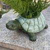 Turtle Planter Pot Resin Tortoise Flowerpot Animal Statue Indoor Outdoor Succulent Plants Container Home Balcony Garden Desktop Decoration