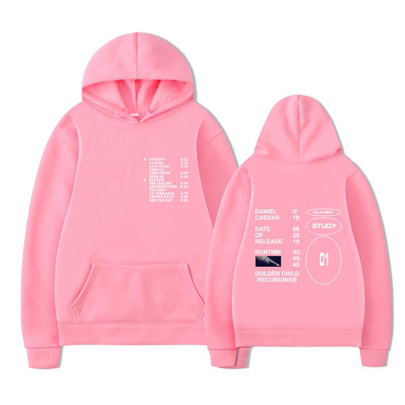 Autumn Winter Letter Printed Men's Hoodie Hoody Y2K Clothes Vintage Fashion Casual Unisex Long Sleeve Pullovers