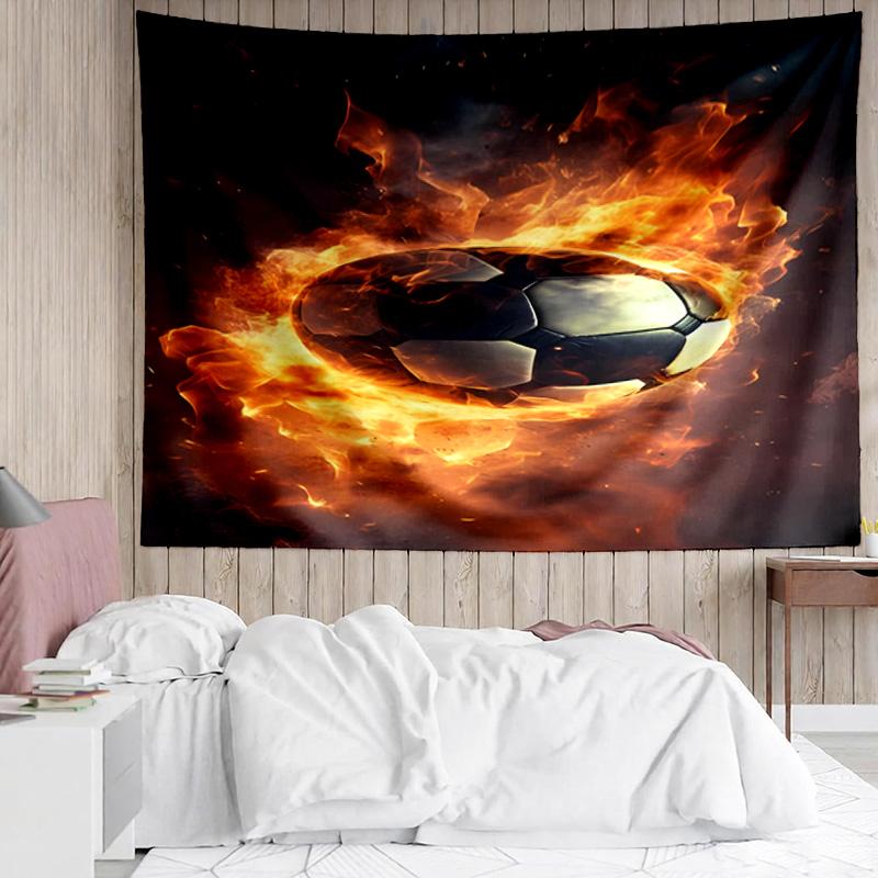 1PC Sports Equipment Collection K-pop music group Tapestry Accessories for Bedroom,Livingroom, dormitory Room Wall Decor Fan Birthday Gifts