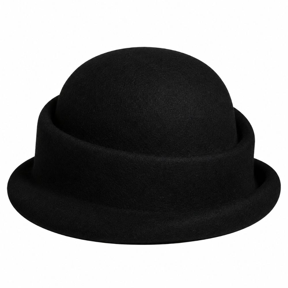 Pure Wool Wool Pillbox Hat Solid Cloche Hat New Bucket Hat Women