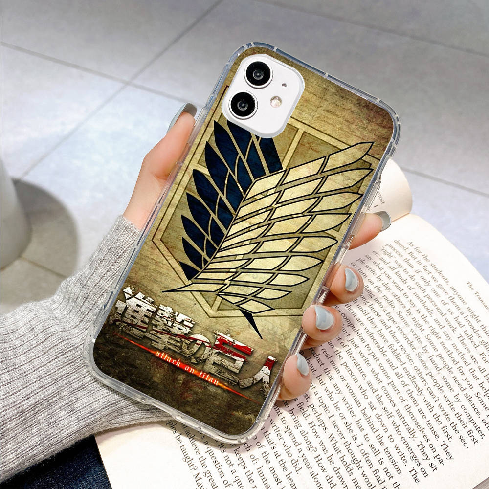 Чехол для Samsung A04 A14 A23 A34 A54 M23 M33 M52 M53 Realme 10 9 C30S C35 C55 VIVO Y02S Y21 Y51 X80 Pro Прозрачный чехол WI54 Аниме Атака титанов