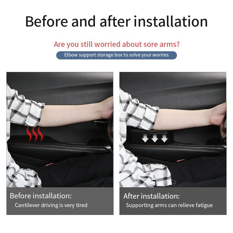 Функциональные подлокотники для хранения дверей автомобиля, кожаные эргономичные подлокотники, автозапчасти для интерьера, поддержка локтя, подставка для увеличения руки