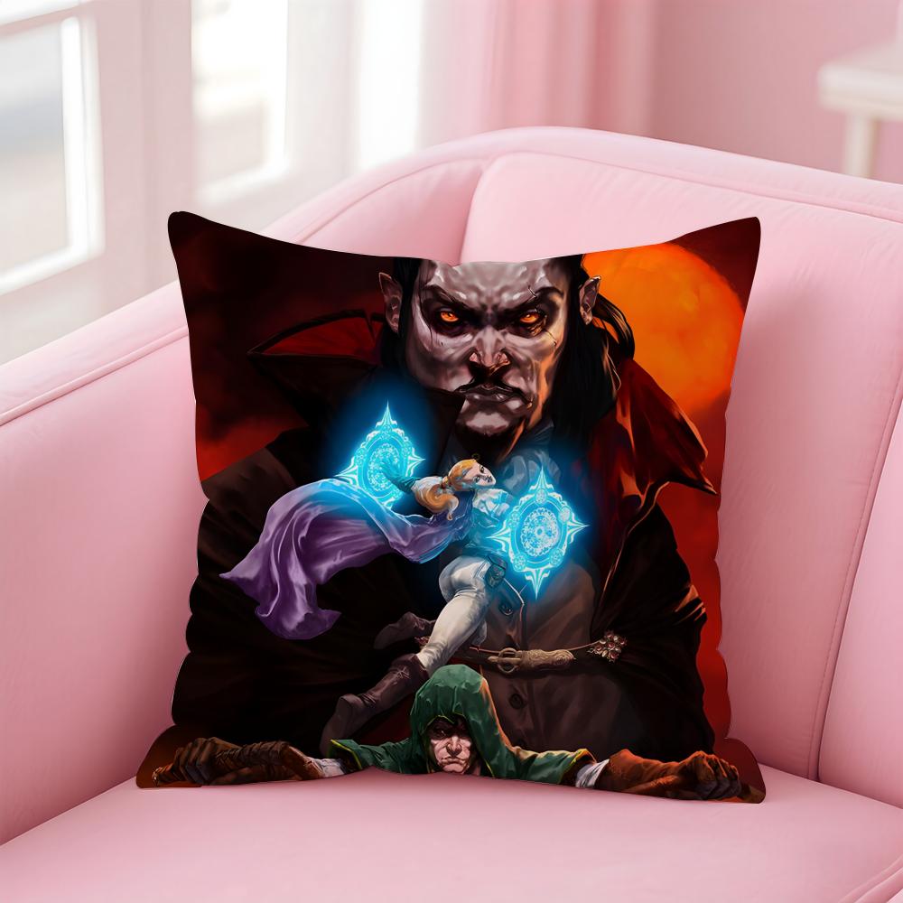 Popular Game VVampire SurvivorsS Cushion Cover Pillowcase Short Plush Invisible zipper Room Sofa Cushion Cover