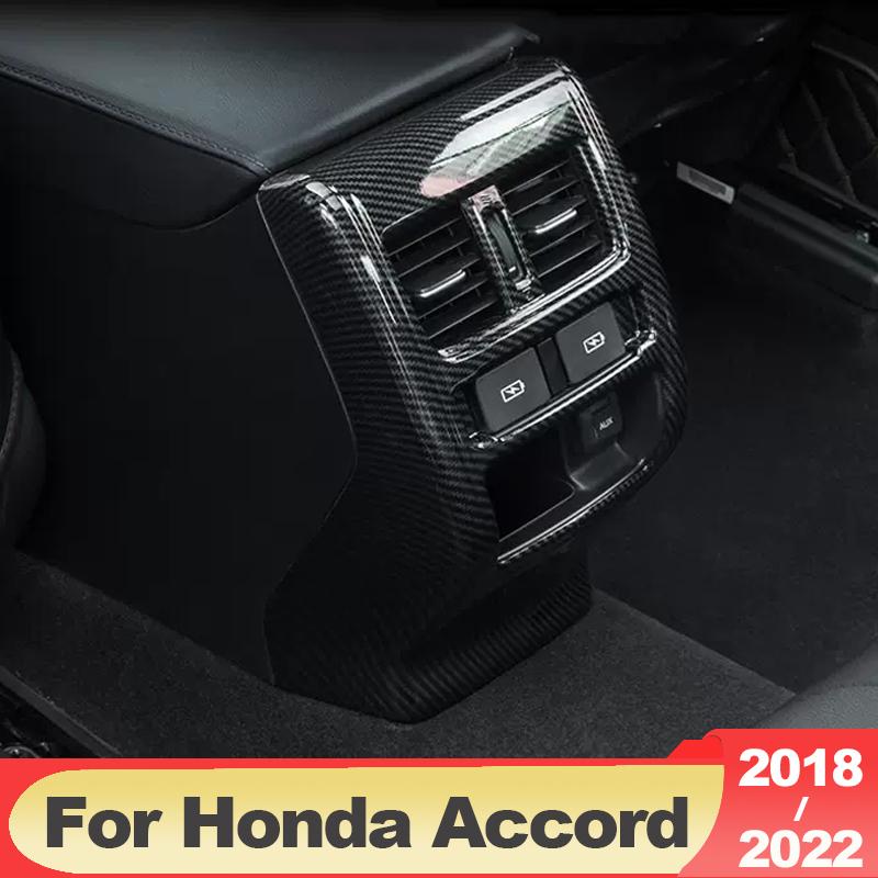 Для Honda Accord X 10th 2018 2022 гибридный ABS автомобиль сзади кондиционер вентиляционное отверстие рамка крышка накладка аксессуары