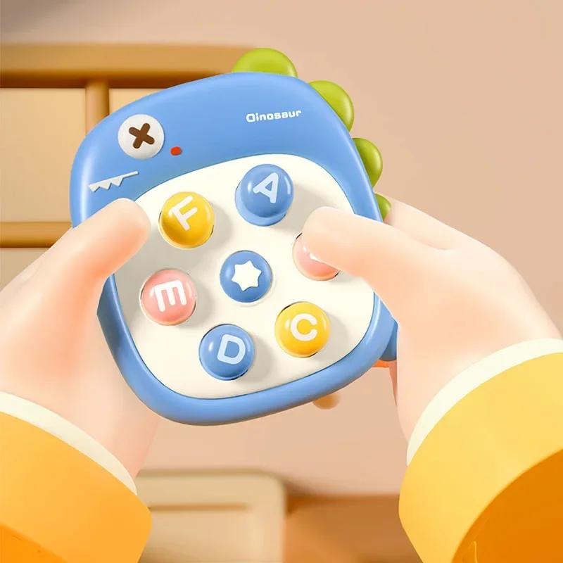 Детские стучащие игрушки с героями мультфильмов Монтессори, портативные декомпрессионные игрушки для малышей, образовательный подарок на день рождения, тема животных, детская боевая игра