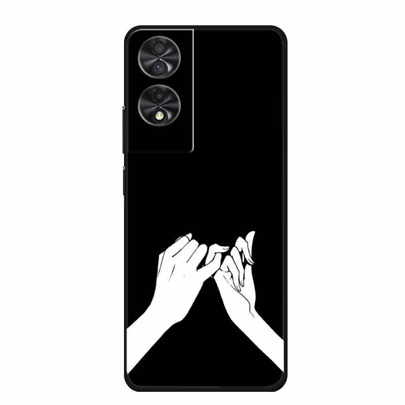 Чехол для телефона для TCL 40 NxtPaper Задняя крышка Чехол 6.78" Funda Черный Силикон Мягкий Coque Для TCL 40 NxtPaper Чехол Оболочка Ударопрочный