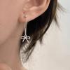 Elegant Bowknot Studs Jewelry Delicate Bowknot Pendant Ear Studs Silver Plated Earrings Adornment for Ladies
