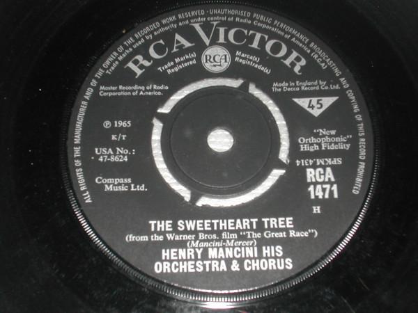 7-дюймовая пластинка ГЕНРИ МАНЧИНИ И ЕГО ОРКЕСТР И ХОР - The Sweetheart Tree RCA1471 RCA Victor, RCA 1965 Великобритания Джаз Б/У