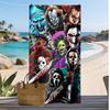 Screaming Horror Printed Quick Dry Beach Towel Super Absorbent Soft Lightweight Bath Towel for Pool Summer Travel