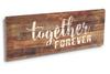 Inkdotpot Натянутый холст с цитатами, Декор для стены, Вместе навсегда, Декор для стены - два Рустикальных настенных знака