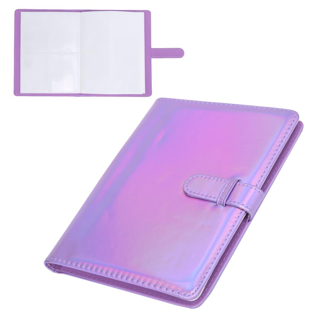 Mini Photo Album for 3Inch Film 128 Pockets Photo Album for Instax Mini 11/9/8/7+ Film Purple