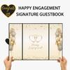 Гостевая книга помолвки Книга подписей на счастливую помолвку Гостевая книга подписей на помолвку Подарки для молодоженов Поздравления почти молодоженам