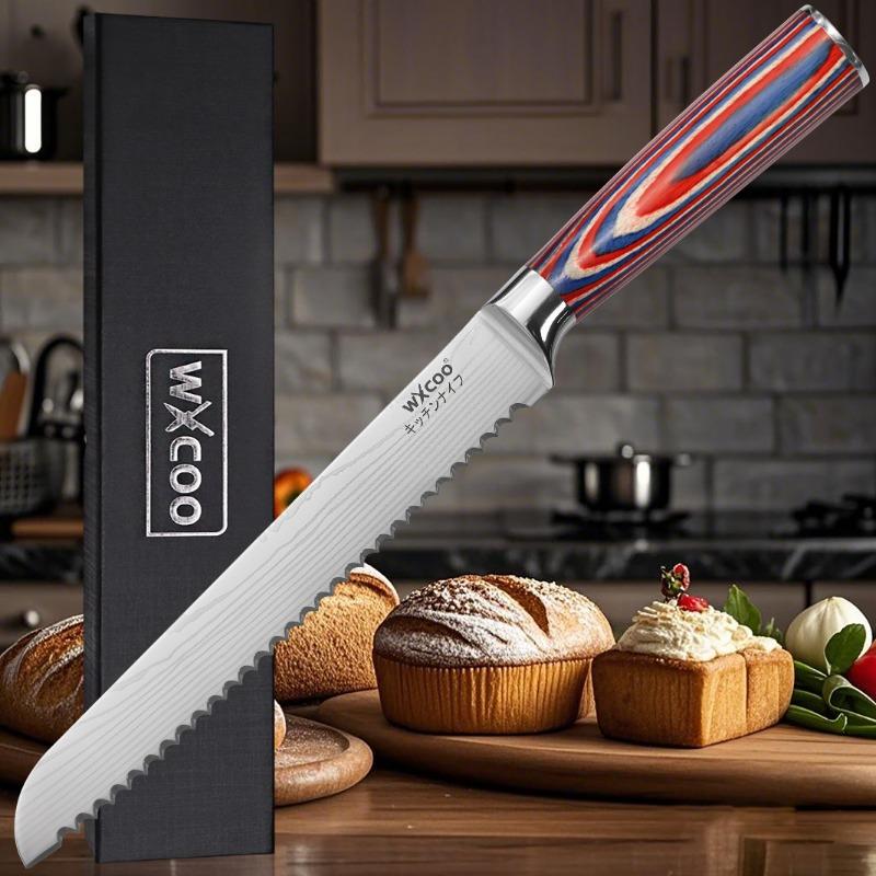 5Cr15MOV Нержавеющая сталь Нож шеф-повара тесак Дамасский узор Кухонный нож Набор японских ножей Сантоку Инструмент для разделки
