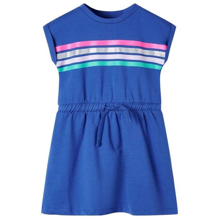 Robe - vidaXL - Fille - Cordon - Cobalt Blue - 1,5 à 10 ans