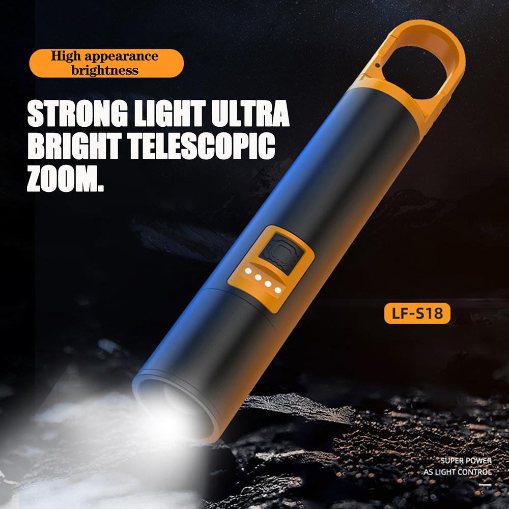 Многофункциональный фонарик водонепроницаемый телескопический зум-фонарик для рыбалки