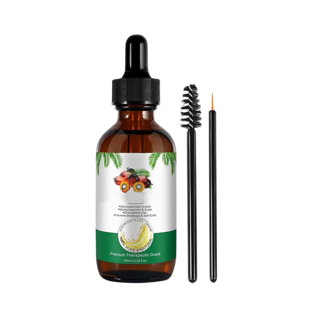 Масло для роста волос Органическое масло для бровей и ресниц Питающее кожу головы Улучшающее кровообращение Устраняющее зуд и сухость кожи головы 60 мл