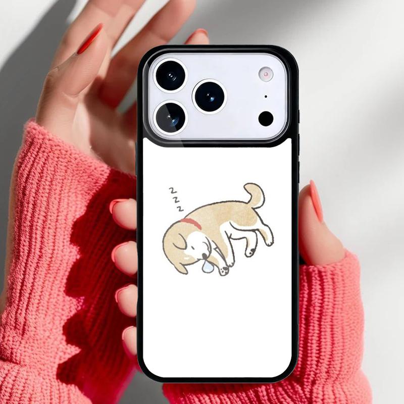 Милый Кавайный чехол для телефона с Сиба-ину для iPhone 17 16 15 14 13 Pro Max Задняя крышка для 12 11 Pro Coque