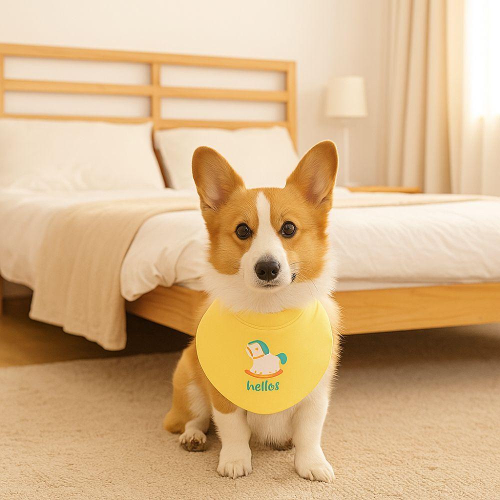 Регулируемый слюнявчик для питомца, треугольный шарф для кошки против грязи, слюнявчик для собаки, для кошек и собак