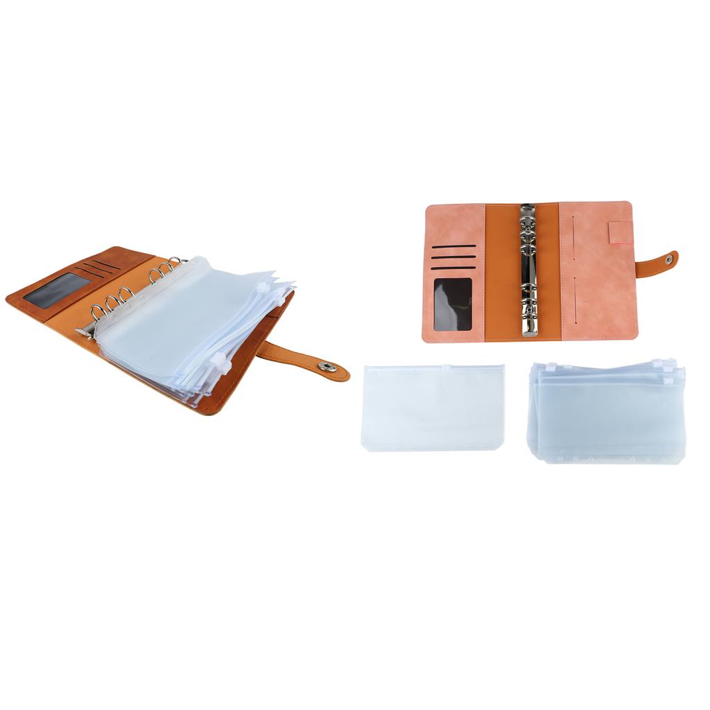 Бюджетный А6 с несколькими карманами, кольцами из нержавеющей стали, обложкой из искусственной кожи для офиса