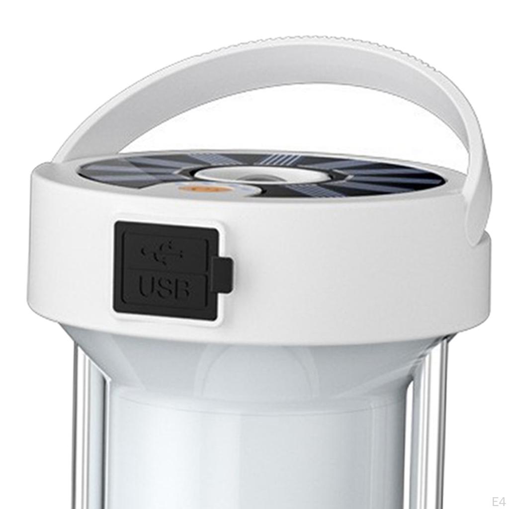 LED Camping Tent Mode Bright Hanging USB Charging Lantern Fishing Hiking Lamp Garden Flashlight