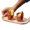 Yan value household water cup new net celebrity christmas cup cartoon Shochu glass glass creative gift box set