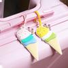 Address Label Ice Cream Luggage Tag PVC Boarding Pass Tag Soft Airplane Suitcase Tag  Travel