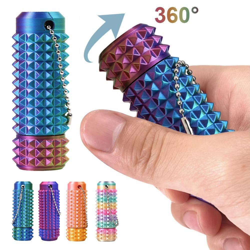 3D-печатные колючие сенсорные игрушки-антистресс Мини карманные хватки Стимуляторы Игрушка-антистресс Вращение на подшипнике 360 градусов Ролик