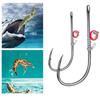 Carbon Steel Live Shrimp Fishing Hooks Hanging Spring Barbed Fishhook Live Bait