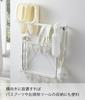 Yamazaki Jitsugyo 3623 Magnetic Laundry Hanger Storage Rack White Tower Next to Washing Machine Laundry Hook Included Approx. W6XD8.5XH46cm