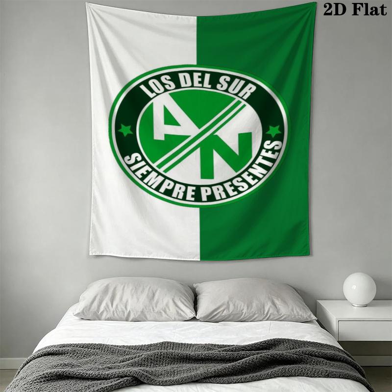 Atlético Nacional Wall Tapestry Aesthetic Wall Hanging Printed Fabric Blanket Decorative Tapestries for Bedroom Living Room Home Decor