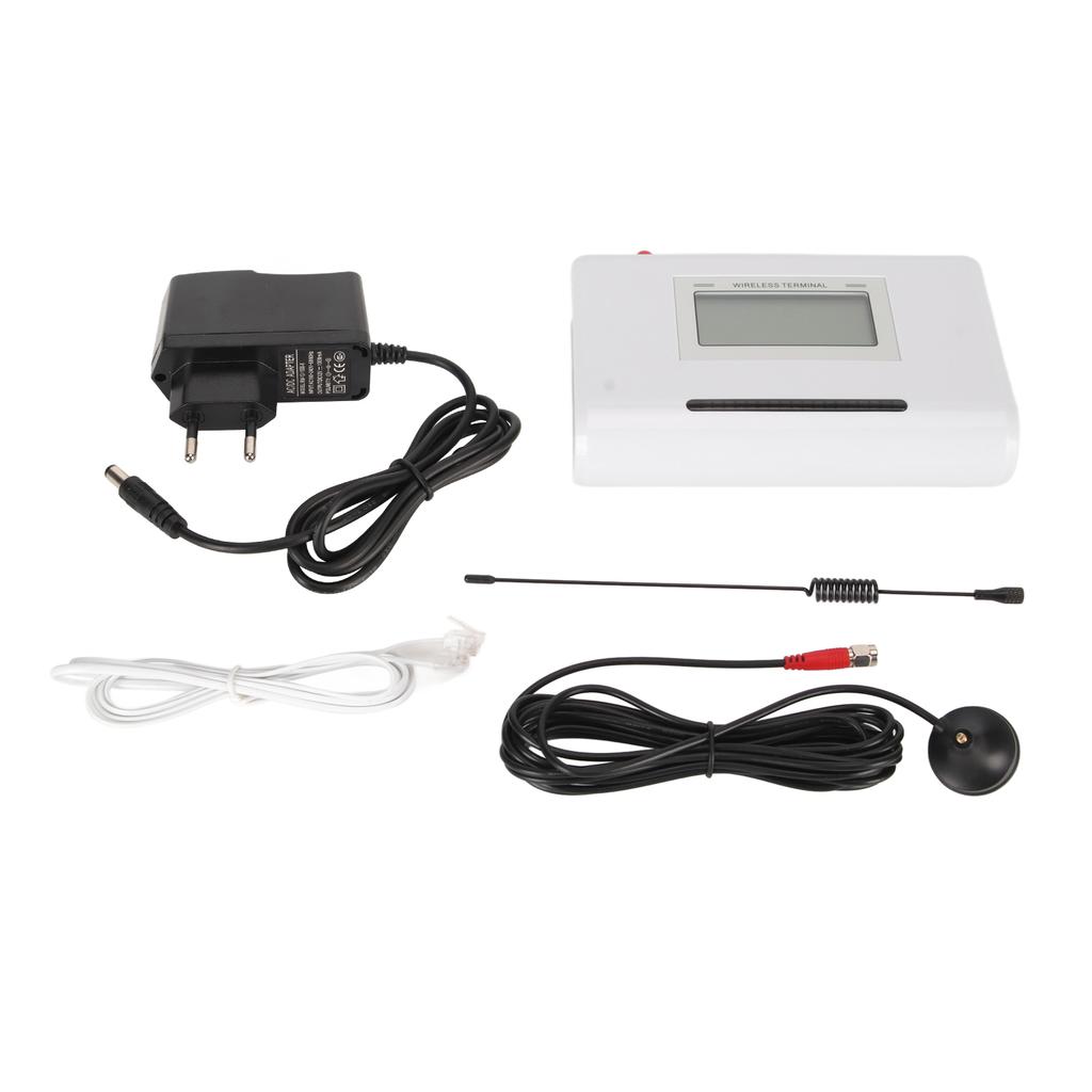 GSM Fixed Wireless Terminal with Screen 4G Quad Band Strong Signal Reception Caller ID RJ11 Port GSM Caller 100‑240V EU Plug