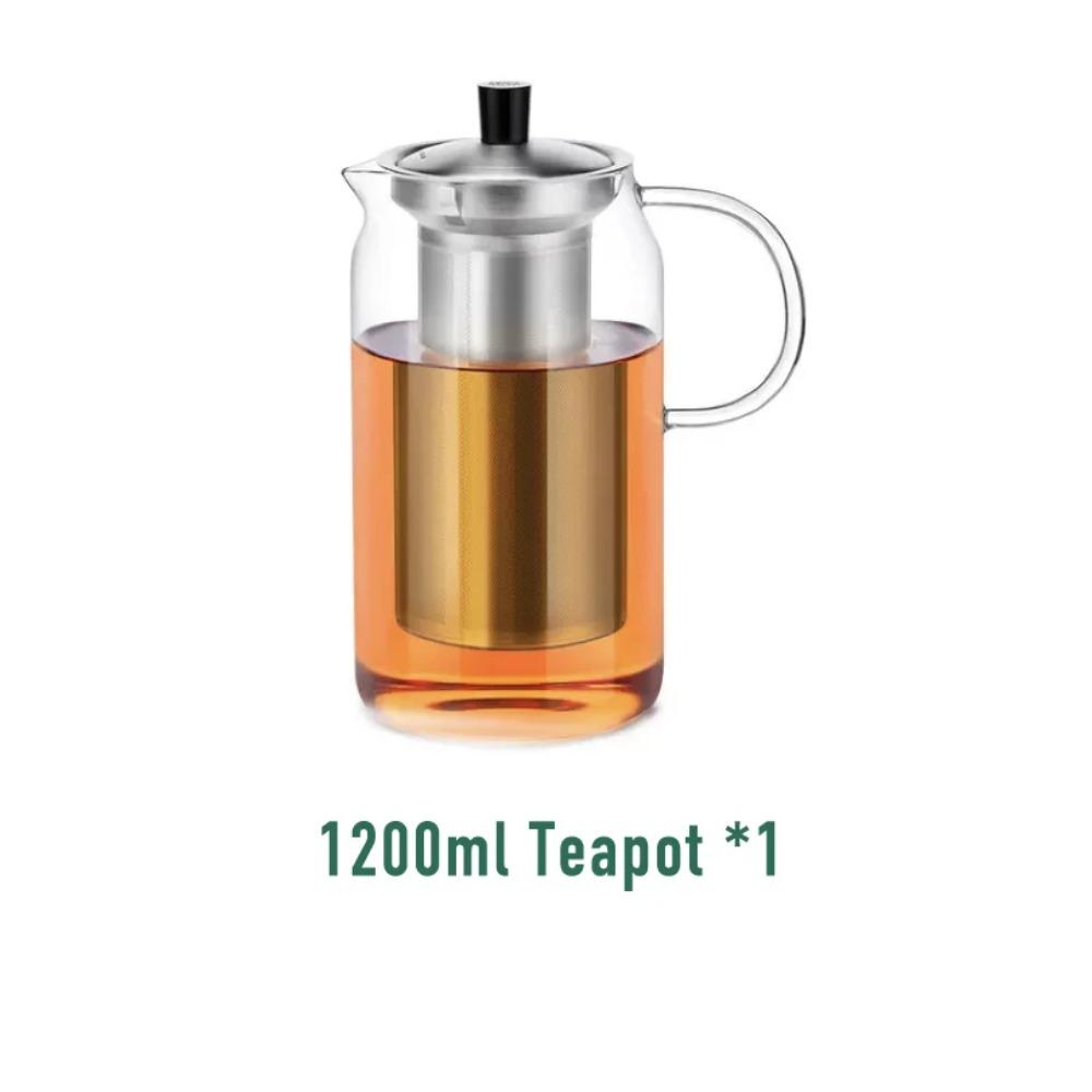 SAMADOYO-Heat-Resistant Glass Teapot, Large Capacity Tea Maker, Tea Water Separation and Filtration, Household Teapot