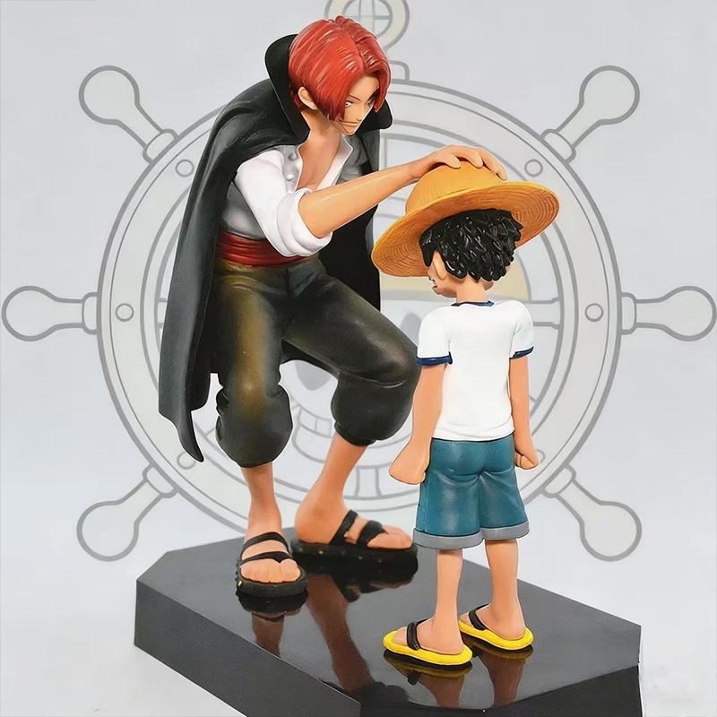 One Piece Reward Memories Straw Hat Luffy Red Hair Shanks Collectibles Handmade Accessories Desktop Ornament Toys Gifts