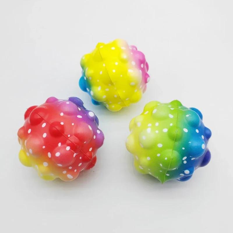 Useful Hole Ball Soft Anti Gravity Rubber Bounce Ball 66mm Extreme High Bouncing Balls Outdoor Games Sport Toys Anti Stress Ball