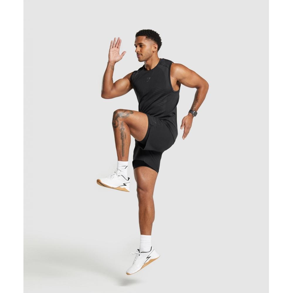 Gymshark Шорты Land To Water 6 черные A5a6i Bb2j.