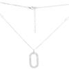 Silver Necklace with Cubic Zirconia, Item Weight 5.61 G (2192473)