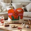 Flat Illustration Cushion Cover Anti-dustmite Pillowcase Invisible Zipper Silky Short Plush Sofa Cushion Cover