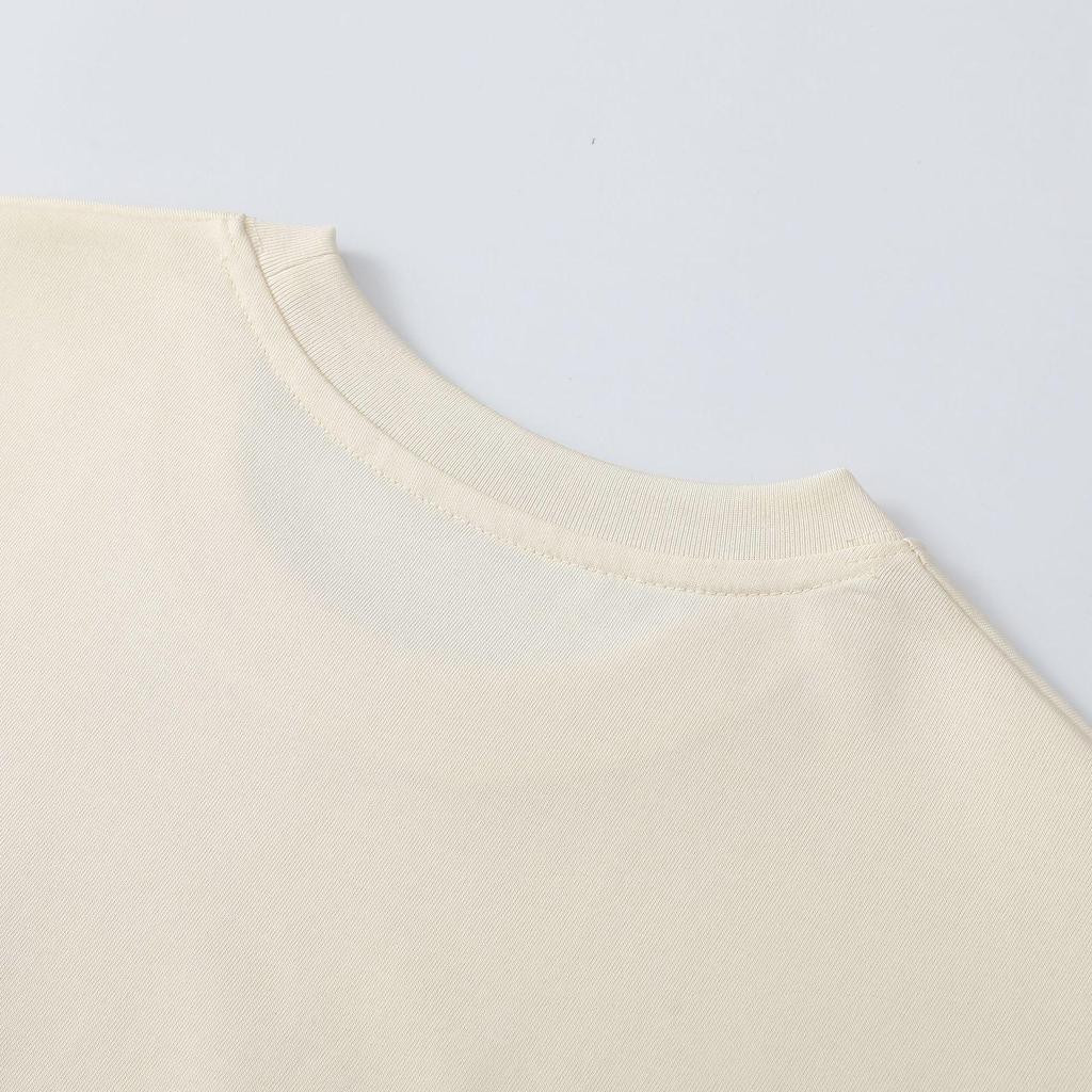Women's Heavyweight Cotton Short Sleeve Crew Neck Printed Tee