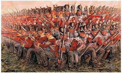 PLATZ Italeri Наполеоновские войны Британский солдат 1815 Пластиковая модель IT6095 1/72 (Человек)