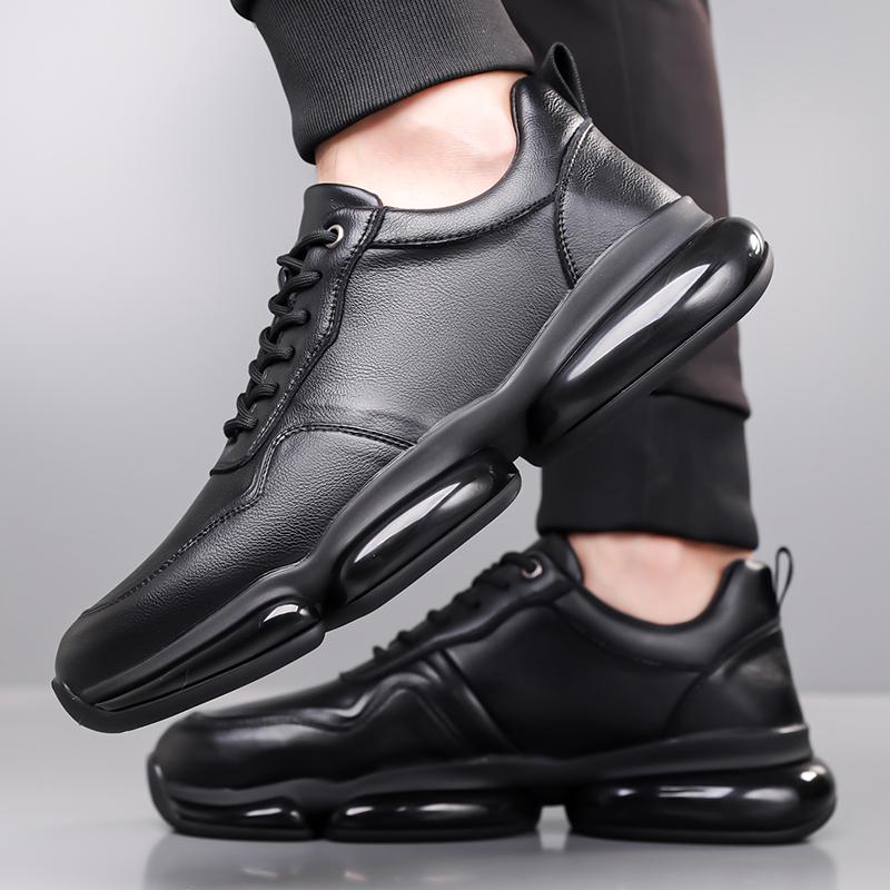 Fashion Casual Running Shoes Comfortable Walking Shoes Non-Slip Sole Sneakers 2025 New Arrival Male Flats Men's Leather Sports Shoes