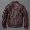 Китайский размер мужская кожаная куртка широкая грудь большой размер мягкий настоящий воловья кожа летный костюм короткий свободный крой