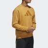 Adidas Large Logo Crew Neck Sport Sweatshirt Men Sweatshirt Wheat-Brown HE9902